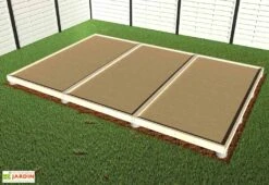 Plancher En Bois Brut Pour Studio De Jardin Como 17 M² -Solid || Axi || EXIT TOYS Soldes Boutique plancher chalet jardin etape 3 2