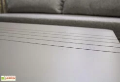 Salon De Jardin 5 Places En Aluminium Napoli Gris -Solid || Axi || EXIT TOYS Soldes Boutique plateau table basse aluminium salon jardin