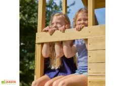 Aire De Jeux En Bois : Cabane Et Mur D’escalade – TP Treehouse -Solid || Axi || EXIT TOYS Soldes Boutique plateforme cabane en bois exterieure 1