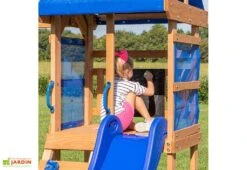 Aire De Jeux Avec Balançoires Et Toboggan En Bois De Cèdre - Aurora 8 Aire De Jeux Avec Balançoires Et Toboggan En Bois De Cèdre - Aurora -Solid || Axi || EXIT TOYS Soldes Boutique plateforme tour jeu bois aurora
