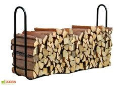 Porte-bûches En Acier Inoxydable – 244 Cm