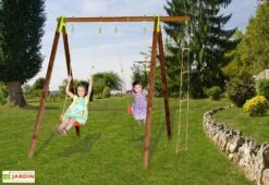 Portique Balançoires Bois Et Métal 2,30 M Xylo 8 Portique Balançoires Bois Et Métal 2,30 M Xylo -Solid || Axi || EXIT TOYS Soldes Boutique portique aire de jeux bois acier xylo 5