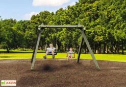 Portique Balançoire En Bois Traité Ridge