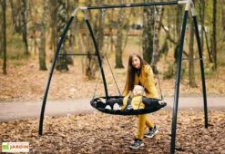 Axi Portique Balançoire Nid D’oiseau En Acier – 238 X 210 X 218 Cm