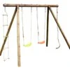 Portique En Bois 4 Enfants 2 Balançoires 1 échelle 1 Corde - Ernest -Solid || Axi || EXIT TOYS Soldes Boutique portique ernest balancoires echelle corde 1