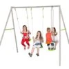 Portique Balançoire Métal Axion 2,20m Louise -Solid || Axi || EXIT TOYS Soldes Boutique portique metal enfant axion 2 balancoires face a face louise 1