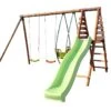 Portique En Bois Toboggan + Balancelle + 2 Balançoires – Narcisse -Solid || Axi || EXIT TOYS Soldes Boutique portique narcisse toboggan balancoires balancelle 1