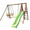 Portique En Bois Pour 5 Enfants Toboggan + 3 Agrès – Nigel -Solid || Axi || EXIT TOYS Soldes Boutique portique nigel 5 enfants toboggan 1
