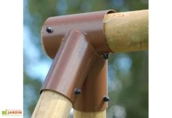 Portique Pour Enfants En Bois 2 Balançoires + 1 Vis-à-vis – Pacco -Solid || Axi || EXIT TOYS Soldes Boutique portique pacco 3 agres bois traite 3