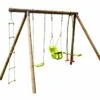 Portique 1 Siège Bébé 1 Balançoire 1 échelle 1 Face-à-face - Suzon -Solid || Axi || EXIT TOYS Soldes Boutique portique suzon bois 4 agres 1