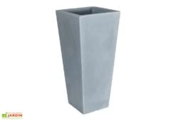 Pot De Fleurs En Polyéthylène Hydrus - 39 X 39 X 85 Cm -Solid || Axi || EXIT TOYS Soldes Boutique pot de fleurs gris 3