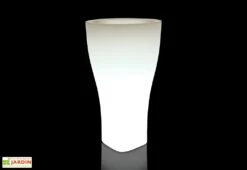 Pot De Fleurs Lumineux En Polyéthylène Domus – Ø 48 X 85 Cm