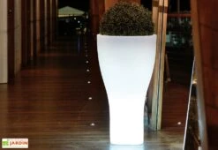 Pot De Fleurs Lumineux En Polyéthylène Domus – Ø 58 X 100 Cm