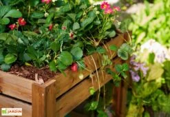 Carré Potager Sur Pieds En Bois Autoclave Brun - 75 X 75 X 79 Cm -Solid || Axi || EXIT TOYS Soldes Boutique potager bois autoclave 1