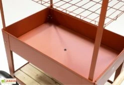 Potager Sur Pieds Avec Roulettes Et Toit 75 X 65 X 150 Cm – Urban Expert -Solid || Axi || EXIT TOYS Soldes Boutique potager chariot jardiniere