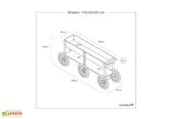 Jardinière En Acier à Roulettes - Wheels -Solid || Axi || EXIT TOYS Soldes Boutique potager chariot plan