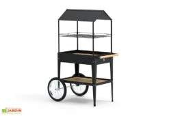 Potager Sur Pieds Avec Roulettes Et Toit 75 X 65 X 150 Cm – Urban Expert -Solid || Axi || EXIT TOYS Soldes Boutique potager pieds roulettes noir