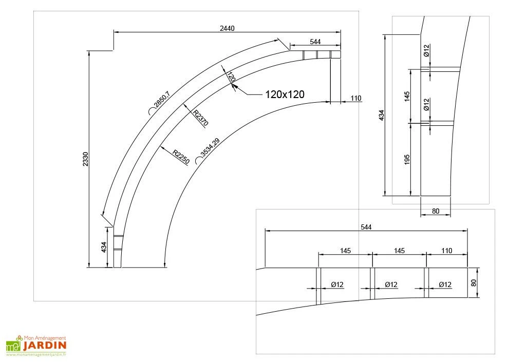 Poteau Cintré Pour Carports Modulables Solid 4 Poteau Cintré Pour Carports Modulables Solid – Image 2