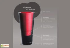 Pot De Fleurs En Plastique Colors Open L Simple Ou Double Paroi (Ø120 X 120 Cm) -Solid || Axi || EXIT TOYS Soldes Boutique pots colors double paroi schema 1 1