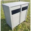 Poubelle De Tri Sélectif Extérieure En Composite Polymab Recyclé – 2 Bacs -Solid || Axi || EXIT TOYS Soldes Boutique poubelle tri selectif exterieure composite 2 bacs