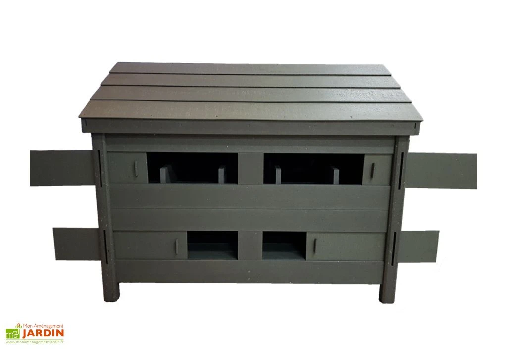 Poulailler 10 Poules En Composite Polymab Recyclé – 150 X 110 X 118 Cm 4 Poulailler 10 Poules En Composite Polymab Recyclé – 150 X 110 X 118 Cm – Image 2