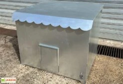 Poulailler 1 à 4 Poules En Acier Galvanisé – 86 X 78 X 76 Cm -Solid || Axi || EXIT TOYS Soldes Boutique poulailler acier poules