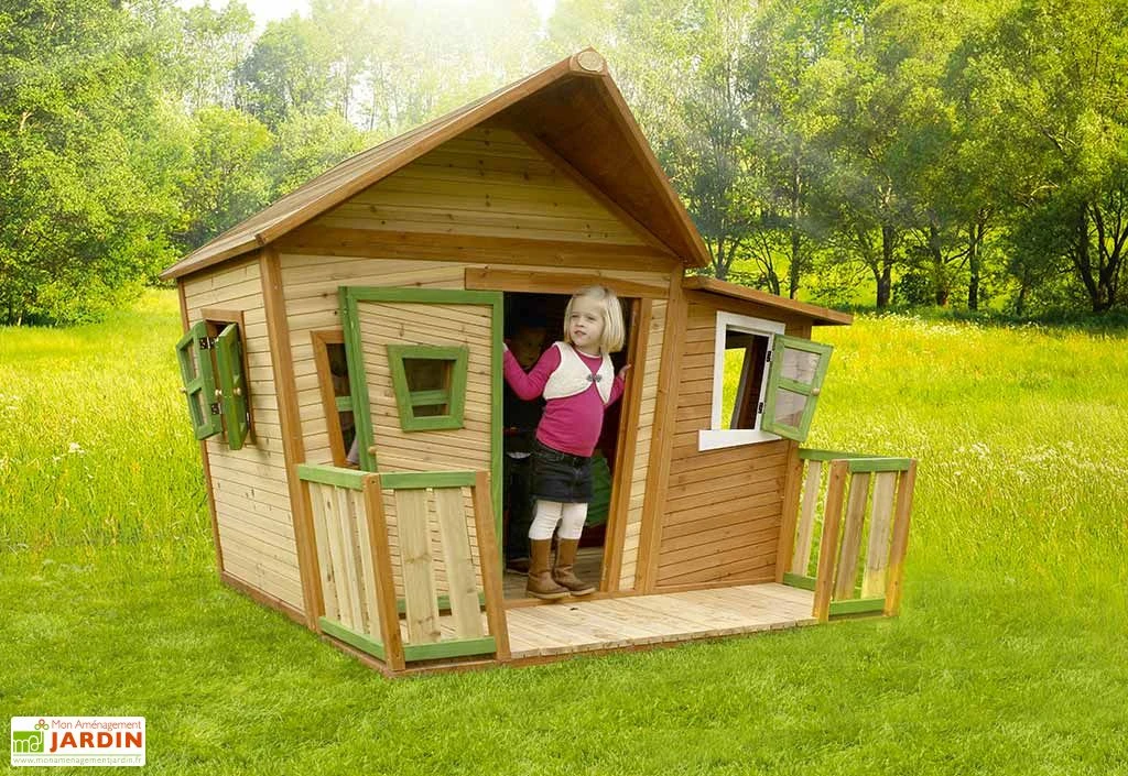 Axi Maison Enfant Bois Lisa + Table De Pique-Nique ZidZed 5 Axi Maison Enfant Bois Lisa + Table De Pique-Nique ZidZed – Image 3