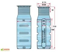Puits En Polyéthylène à Enterrer 950 L -Solid || Axi || EXIT TOYS Soldes Boutique puits polyethylene a enterrer plastique 950l 3