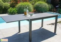 Table De Jardin Extensible En Aluminium Gaston – 135/270 Cm -Solid || Axi || EXIT TOYS Soldes Boutique rallonge table exterieur aluminium gaston