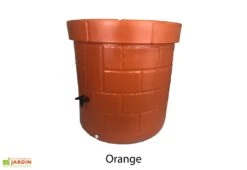 Récupérateur D’eau De Pluie Décoratif En Polyéthylène 340 L -Solid || Axi || EXIT TOYS Soldes Boutique recuperateur eau decoratif orange