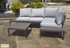 Salon De Jardin 4 Places En Aluminium Ankara Anthracite -Solid || Axi || EXIT TOYS Soldes Boutique salon de jardin 4 places aluminium ankara 1