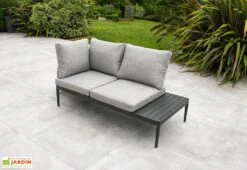 Salon De Jardin 4 Places En Aluminium Ankara Anthracite -Solid || Axi || EXIT TOYS Soldes Boutique salon de jardin 4 places aluminium ankara 3