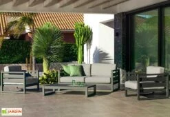 Hevea Salon De Jardin Bas En Aluminium Cosmos – 4 Places
