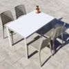 Salon De Jardin : 1 Table Aluminium 120 X 80 Cm + 4 Chaises – Park -Solid || Axi || EXIT TOYS Soldes Boutique salon de jardin table 4 chaises 1