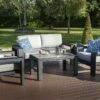 Salon De Jardin 4 Places En Aluminium Titan -Solid || Axi || EXIT TOYS Soldes Boutique salon jardin 4places titan