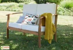 Salon De Jardin 6 Places Acacia – 1 Canapé, 1 Table Basse 2 Fauteuils -Solid || Axi || EXIT TOYS Soldes Boutique salon jardin acacia blanc 5