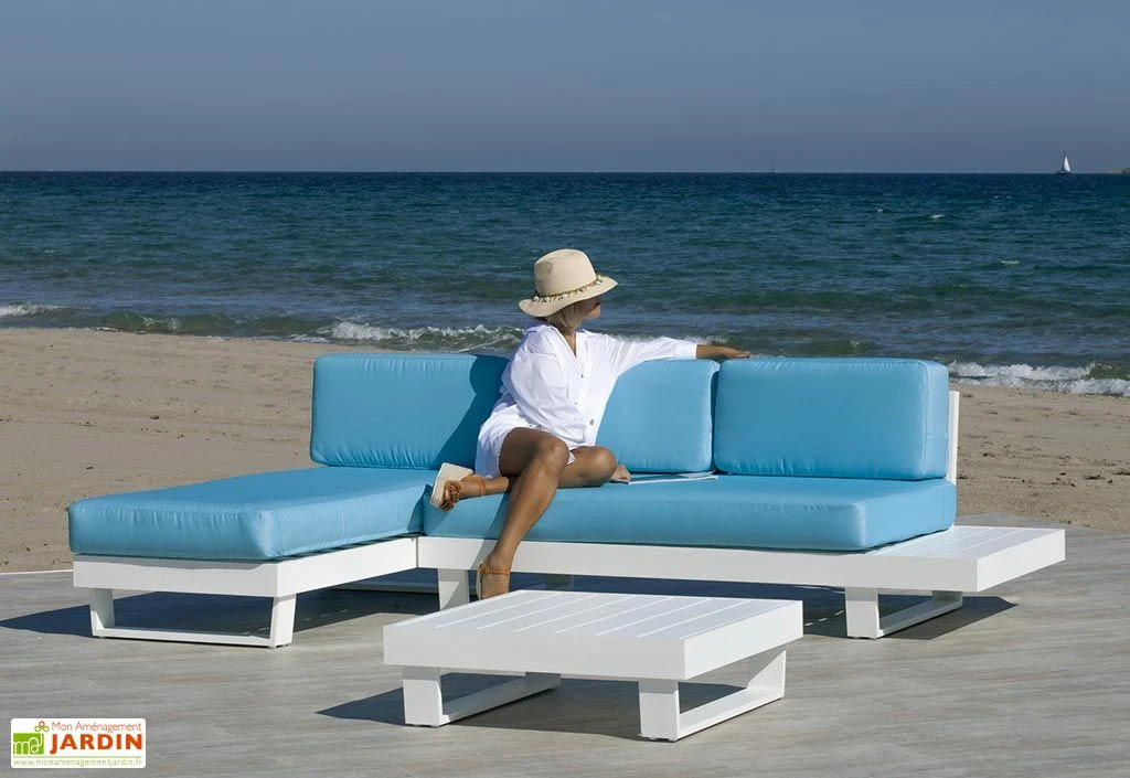 Hevea Salon De Jardin 3 Places En Aluminium - Menfis 4 Hevea Salon De Jardin 3 Places En Aluminium - Menfis – Image 2