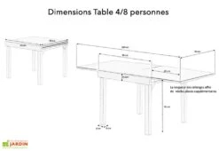 Table De Jardin Aluminium Modulo Gris Anthracite (Pls Dimensions) -Solid || Axi || EXIT TOYS Soldes Boutique salon jardin aluminium gris anthracite modulo 4 12 personnes 6 2