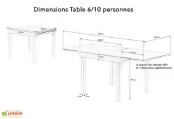 Table De Jardin Aluminium Modulo Gris Anthracite (Pls Dimensions) -Solid || Axi || EXIT TOYS Soldes Boutique salon jardin aluminium gris anthracite modulo 4 12 personnes 7 2