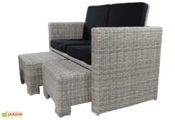 Salon De Jardin En Aluminium Et Résine Tressée Oceane Lunch – 8 Places -Solid || Axi || EXIT TOYS Soldes Boutique salon jardin aluminium resine tressee 8 places oceane lunch 1