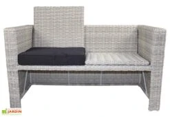 Salon De Jardin En Aluminium Et Résine Tressée Oceane Lunch – 8 Places -Solid || Axi || EXIT TOYS Soldes Boutique salon jardin aluminium resine tressee 8 places oceane lunch 2