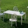 Salon De Jardin En Aluminium Versailles : 1 Table + 4 Chaises -Solid || Axi || EXIT TOYS Soldes Boutique salon jardin aluminium versailles