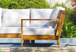 Salon De Jardin D’angle En Aluminium 5 Places - Majorque -Solid || Axi || EXIT TOYS Soldes Boutique salon jardin angle aluminium terrasse cote