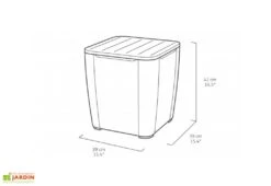 Keter Salon De Jardin En Résine Tressée 2 Places - Iowa -Solid || Axi || EXIT TOYS Soldes Boutique salon jardin balcon dossier detail iowa dimensions table