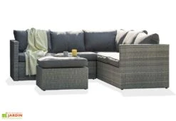 Salon De Jardin En Résine Tressée : Deux Canapés 3 Pl + 2 Pl + 1 Table -Solid || Axi || EXIT TOYS Soldes Boutique salon jardin bas resine tressee