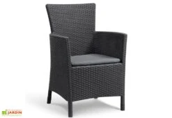 Keter Salon De Jardin En Résine Tressée 2 Places - Iowa -Solid || Axi || EXIT TOYS Soldes Boutique salon jardin iowa anth chaise