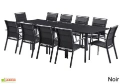 Salon De Jardin Modulo : Table Extensible + 10 Fauteuils -Solid || Axi || EXIT TOYS Soldes Boutique salon jardin modulo wilsa table extensible 10 fauteuils aluminium verre 5