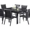 Salon De Jardin Modulo : Table Extensible + 6 Fauteuils -Solid || Axi || EXIT TOYS Soldes Boutique salon jardin modulo wilsa table extensible 6fauteuils aluminium verre 1