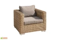 Salon De Jardin Montmartre Miel En Résine Tressée 4 Places -Solid || Axi || EXIT TOYS Soldes Boutique salon jardin montmartre table canape exterieur 5