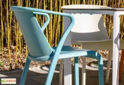 Salon De Jardin : 1 Table Aluminium 120 X 80 Cm + 4 Fauteuils – Fado -Solid || Axi || EXIT TOYS Soldes Boutique salon jardin table alu 120x80cm blanche 1